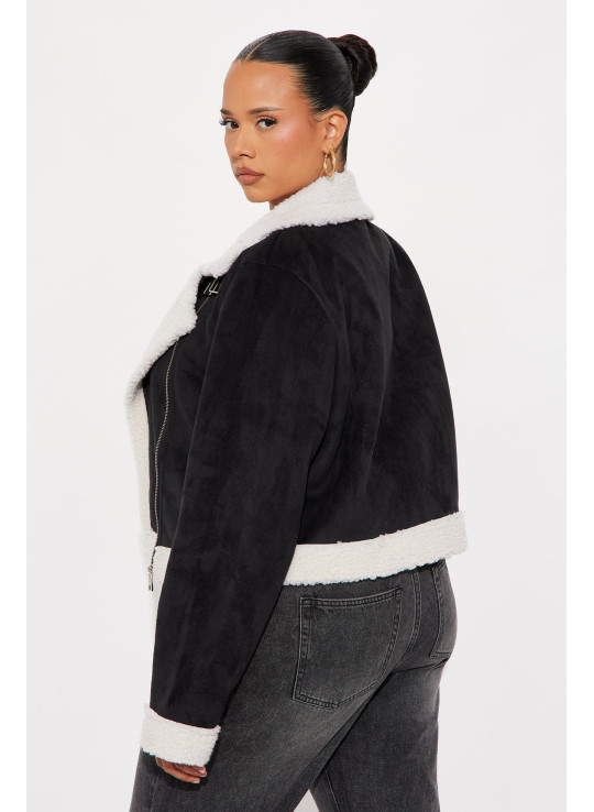 Шкіряна мото-куртка з овчини