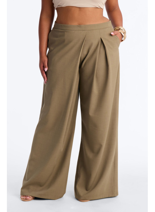 Широкі штани Tiana з запахом на талії та складками