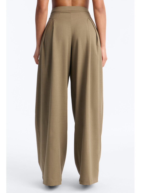 Широкі штани Tiana з запахом на талії та складками