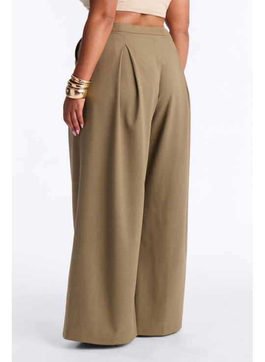 Широкі штани Tiana з запахом на талії та складками