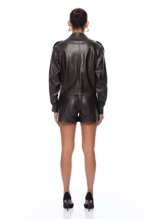 Карго-куртка 'Zaya' зі штучної шкіри