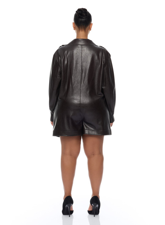 Карго-куртка 'Zaya' зі штучної шкіри