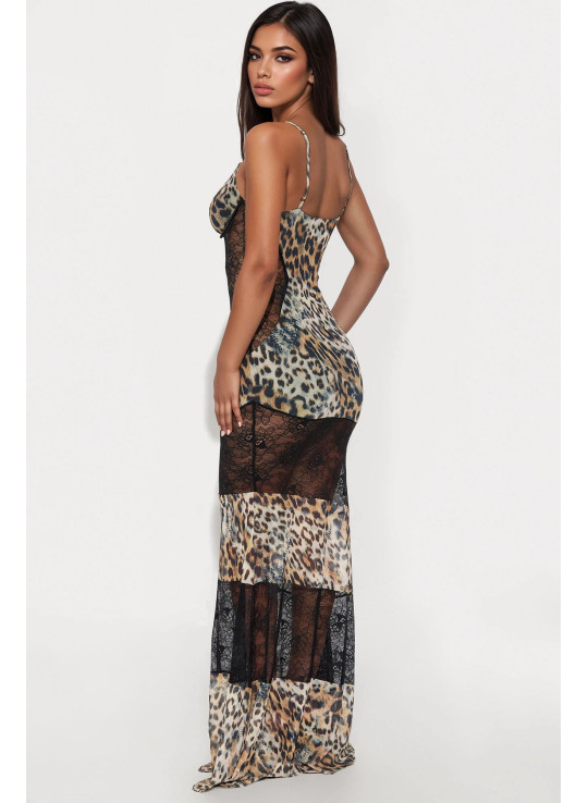 Сітчаста Сукня Максі 