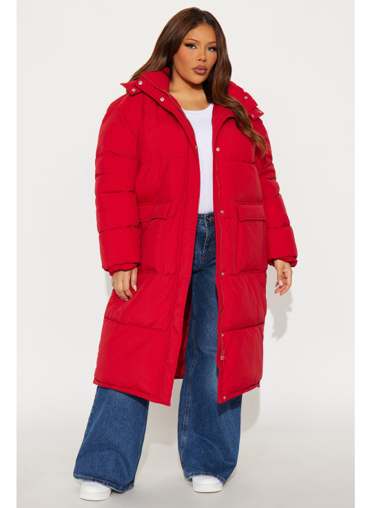 Довга стьобана куртка Bria