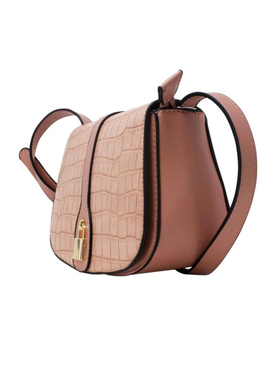 Рожеве сідло Croc Crossbody із замком