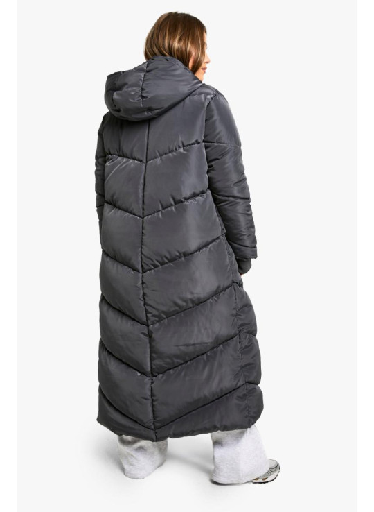 Puffer Petite з капюшоном максимальної довжини