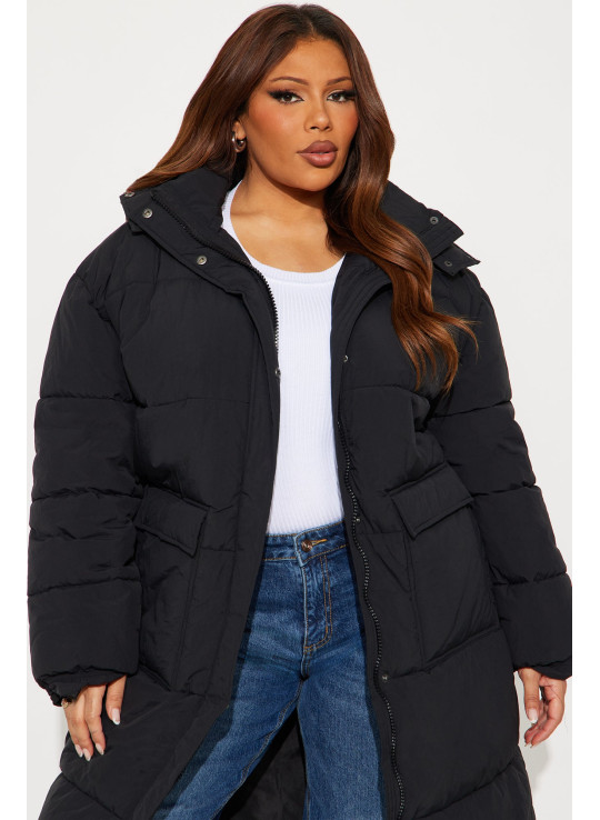 Довга стьобана куртка Bria