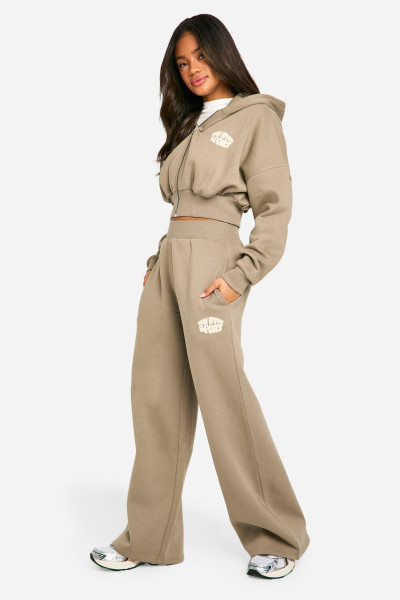 Dsgn Studio Sport Bubble Slogan Straight Leg Jogger