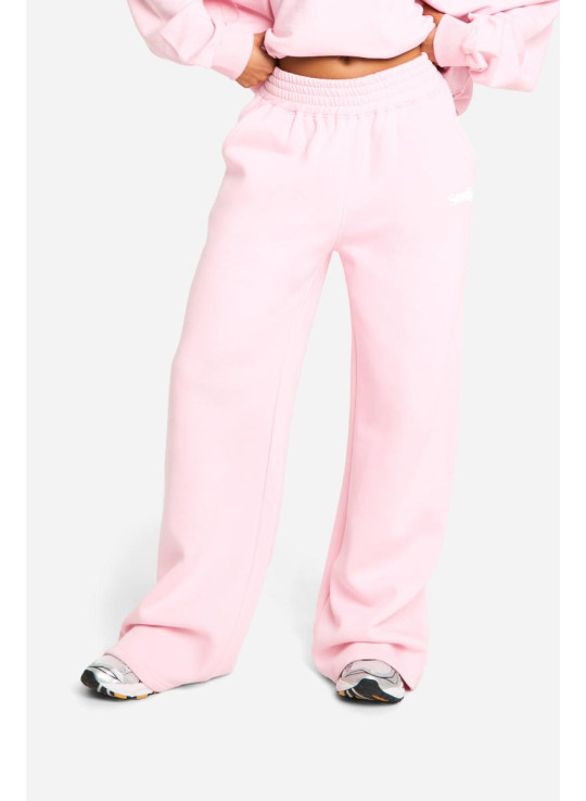 Dsgn Studio Slogan Deep Waistband Straight Leg Jogger