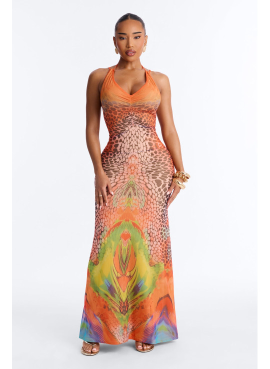 Сукня Максі з Сітки 'Пляжний Клуб'