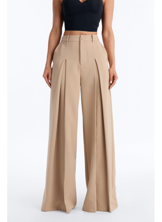 Широкі штани Karianna з креп-тканини 33