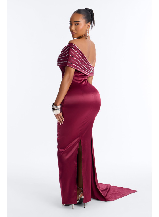 Атласна Сукня Максі 'Dream Moment'