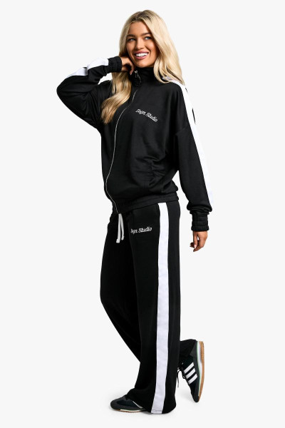 Dsgn Studio Contrast Drawcord Tricot Straight Leg Jogger