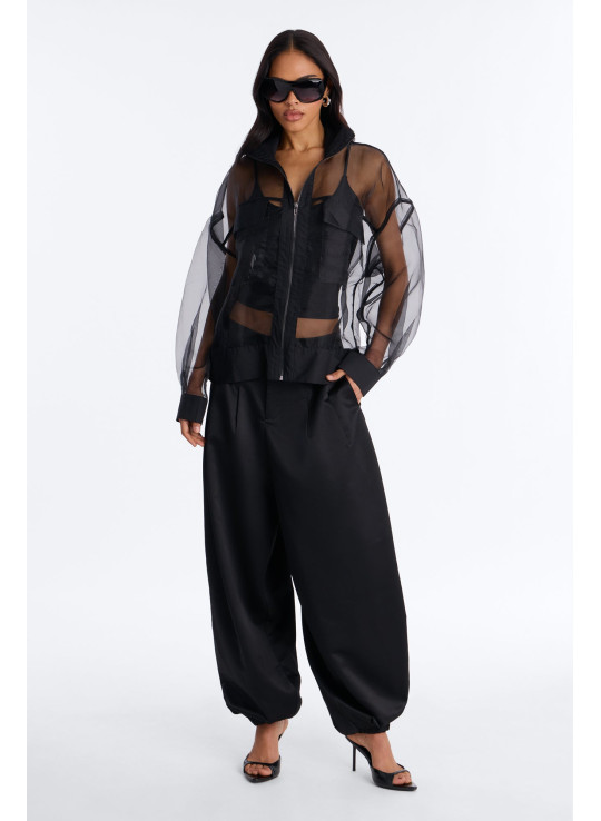 Прозора бомбер-куртка 'Something To Prove' з органзи